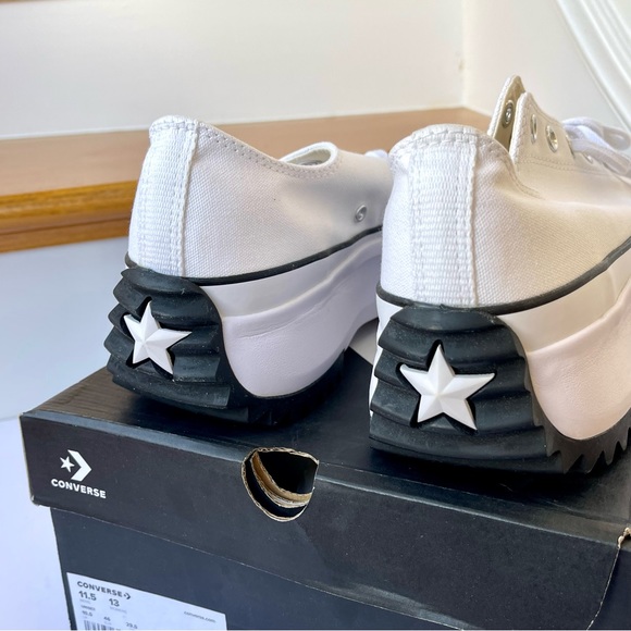 NWT Converse Run Star Hike Platform OX white low top Chuck Taylor sneaker shoes - Picture 7 of 10